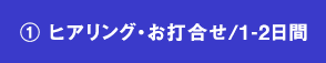 01.ヒアリング・お打合せ/1-2日間